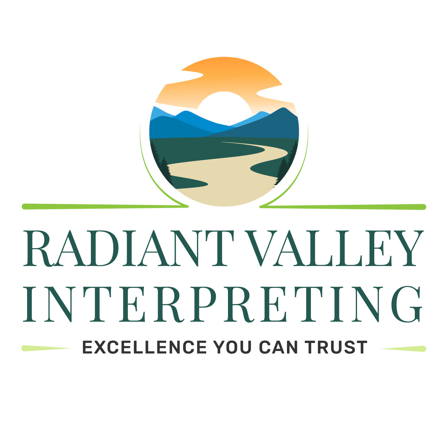 Radiant Vallet Interpreting Logo