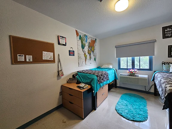 Inside of dorm room